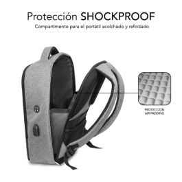 SUBBLIM Mochila Secure V2 AP Antitheft Backpack 16" Black