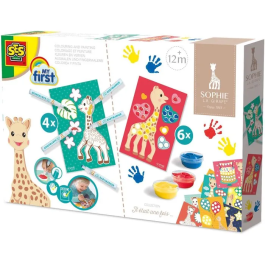 Ses Creative Sophie la Jirafa Kit 2 en 1 para Colorear y Pintar con Cartas, Pintura y Marcadores para Bebés Precio: 33.4999995. SKU: B155F65KLM