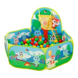 Parque con canasta y 25 bolas 76x100x110 Parque con canasta y 25 bolas 76x100x110