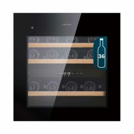 Cecotec Vinoteca integrable 36 botellas Duo 36000 Touch doble zona negro cristal LED