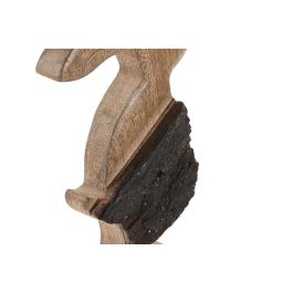 DKD Home Decor Figura Conejo Mango Marron Set de 2 5 x 30.5 x 15 cm