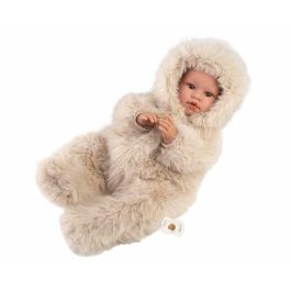 Muñeco leo lloron con buzo de peluche 45 cm. cuerpo de tela y mecanismo de sonido
