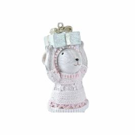 Figura Navidad Fantasia DKD Home Decor Gris Rosa 3 x 8.5 x 5 cm (3 Unidades) Figura Navidad Fantasia DKD Home Decor Gris Rosa 3 x 8.5 x 5 cm (3 Unidades)