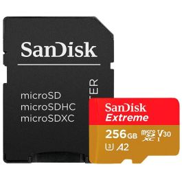 SanDisk Extreme PLUS Tarjeta MicroSDXC de 256 GB, Clase 10, U3, V30, 200MB/s Lectura, 140MB/s Escritura, con Adaptador SD Precio: 74.50000008. SKU: B1CTVNTEHN
