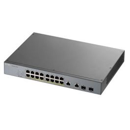 Zyxel GS1350-18HP-EU0101F Switch Gestionado L2, 16 Puertos Gigabit Ethernet, PoE, Gris