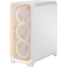 Fractal Design Meshify 3 Ambience Pro RGB White TG Clear Tint - Caja Torre ATX, Blanco, Vidrio Templado, Refrigeración Avanzada, FD-C-MES3A-05