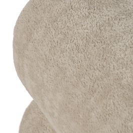 Puf Beige Tejido Salón 45 X 42 X 42 cm