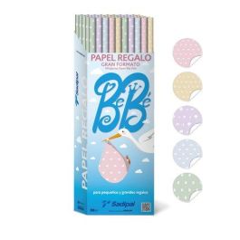 Papel De Regalo Rollo Sadipal Gran Formato Xl 1X2 M (Caja De 50) Bebe Precio: 129.49999953. SKU: B17PJE52RJ