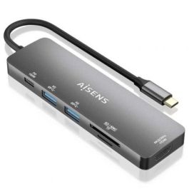 AISENS - USB-C DOCK 6 EN 1, USB-C A 1xHDMI, 2xUSB-A, 1xUSB-C PD 100W, 1xSD, 1xMICRO SD, GRIS, 15CM Precio: 13.95000046. SKU: B15D8TQBRD