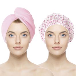 Cosmetic Club Kit Toalla Mágica Y Gorro Baño Poliester