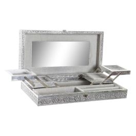 DKD Home Decor Joyero Indio de Madera y Aluminio Plateado/Natural 20 x 7.5 x 38 cm Precio: 27.89000027. SKU: B154TMMR93