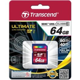 CARD 64GB Transcend SDXC CLASS10 UHS-I CARD Precio: 48.9566. SKU: B1C6MNSYFV
