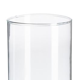 Jarrón Cilíndrico Cristal Decoración 16 X 16 X 30 cm