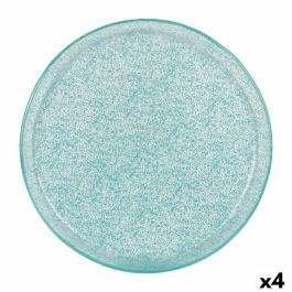 Plato Llano Samaritaine Turquesa Ø 27 cm (6 Unidades) Plato Llano Samaritaine Turquesa Ø 27 cm (6 Unidades)