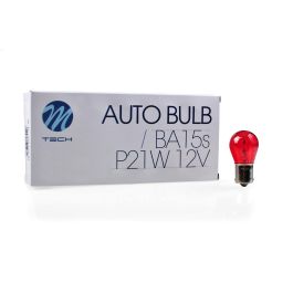 Lámpara M-Tech Ba15S 12 V 21-4 W S25 Rojo | 10 Unidades MTECZ38 Precio: 5.50000055. SKU: S3702128