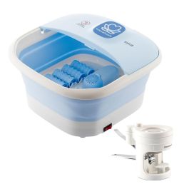 Pack Spa para Pies Plegable con Rodillos e Hidromasaje y Cortaúñas con Luz LED, Lupa y Lima InnovaGoods Precio: 59.895. SKU: B1D6B95V5E