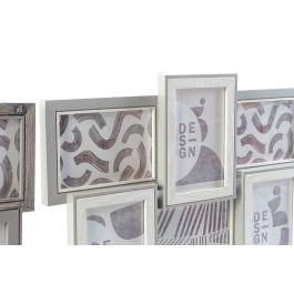 DKD Home Decor Marco Multifoto Urban Gris Marrón de MDF y Cristal 46x32x3 cm (4 Unidades)