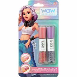 Wow Generation Pintauñas infantil con color y purpurina para niñas, esmalte de uñas, edad mínima 3 años, color único