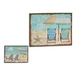 Arte Regal Lienzo de Lino Tumbona Playa, 70x3x50 cm (4 Unidades) Precio: 319.89000021. SKU: S3605093