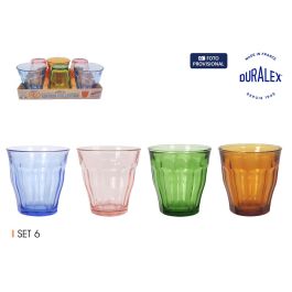 Duralex Set 6 Vasos Picardie de 25 cl, en 4 colores (8 Cajas) Precio: 92.39999956. SKU: B1DHMM69CP