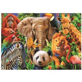 Puzzle 500 piezas collage de animales salvajes Puzzle 500 piezas collage de animales salvajes