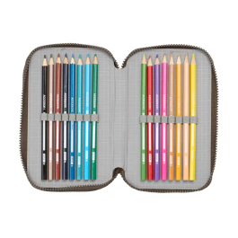 Plumier Triple Jurassic World 12,5 x 19,5 x 5,5 cm 37 Piezas