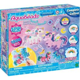 Aquabeads 31944 Set de Abalorios para Crear Unicornios, más de 1500 Piezas y 24 Colores, Llaveros (+4 años)
