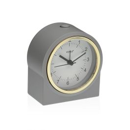 Reloj-Despertador Versa Gris Plástico Reloj-Despertador Versa Gris Plástico