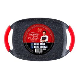 San Ignacio Asador Grill Toledo Aluminio Forjado Inducción Asas Silicona Tacto Suau 37 x 23,5 cm