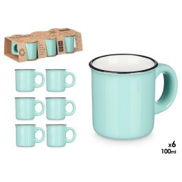 Vessia Set 6 Tazas Cafe Menta 100 ml Porcelana 28.8x7x12.8 cm (Set de 12) Precio: 83.49999944. SKU: B1K58MLGHA