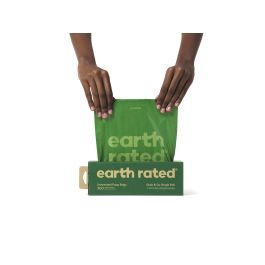 Earth Rated Bolsas para Cacas Perro 300 Unidades Sin Perfume, Eco-Friendly 65% Plástico Reciclado, Extra Resistentes y Anti Fugas