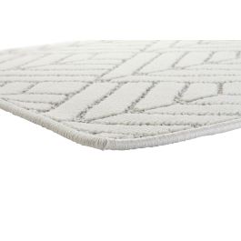 DKD Home Decor Alfombra Chic Blanco Beige 240 x 61 cm Poliester