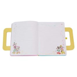 Loungefly Cuaderno Mickey and Friends Disney Piel Vegana con Notas Adhesivas y Apliques 20x12.5cm