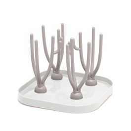 KioKids Escurre Biberones Desmontable Soporte de Secado para Biberones y Accesorios de Bebé Gris Compacto y Apto para Lavavajillas