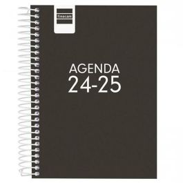 Agenda Finocam COOL Negro 1/8 12 x 16,4 cm 2024-2025