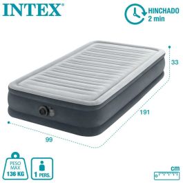 INTEX Comfort Plus + cama supletoria eléctrica para 2 personas 67766ND