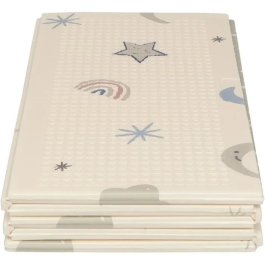 Nuby NUB0048526251261 Alfombra de Juego Reversible Arcoíris 200 x 150 x 1 cm