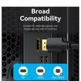 Cable DisplayPort Vention HAKBH Negro 2 m