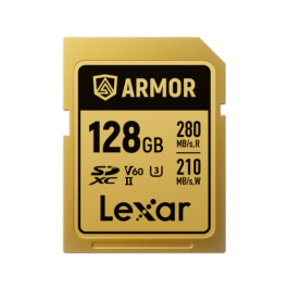 Lexar LSDAMGL128G-RNNNG Armor Gold 128 GB SDXC UHS-II Tarjeta de Memoria, Lectura 280 MB/s, Escritura 210 MB/s Precio: 84.50000031. SKU: B19WZS68YK