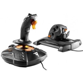 Thrustmaster T-16000M FCS Hotas Joystick para PC y MAC, Negro/Naranja, 2960778 - Palanca de mando con tecnología H.E.A.R.T, 30 botones, 9 ejes