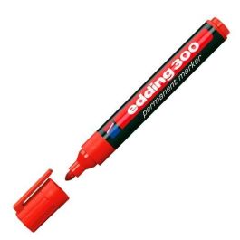 Edding Marcador Permanente 300 Rojo - Punta Redonda 1.5-3mm para Papel, Cartón, Metal, Plástico, Vidrio (10 Unidades) (10 Unidades) Precio: 9.5000004. SKU: S8421273