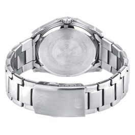 Casio EF129D2AVEF Reloj de pulsera analógico para hombre, acero inoxidable, brazalete azul/gris, esfera azul, resistente al agua
