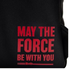 Loungefly Mochila Star Wars Trilogía de Precuelas, 34cm, Piel Vegana, con Bolsillos Laterales y Forro a Juego