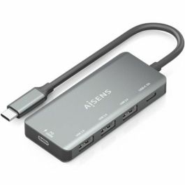 Hub USB Aisens A109-0945 Gris 100 W