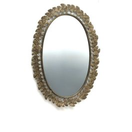 Espejo de pared DKD Home Decor Champán Hoja de planta 69 x 3,5 x 98,5 cm Precio: 95.95000041. SKU: S3029592