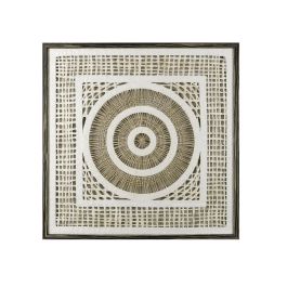 DKD Home Decor Set 2 Cuadros Modernos Blanco Negro Diseño Círculo 90x90x4 cm Precio: 218.49999952. SKU: B15NPG88YZ