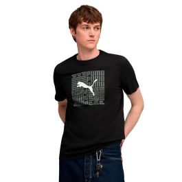 Camiseta de Manga Corta Hombre Puma Graphic Box Negro 9-10 Años