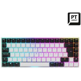 Sharkoon SKILLER SGK50 S3 Teclado Mecánico Gaming Gateron Yellow PT-Layout Blanco USB RGB – QWERTY 75% Precio: 113.58999993. SKU: B18GRG9FAG