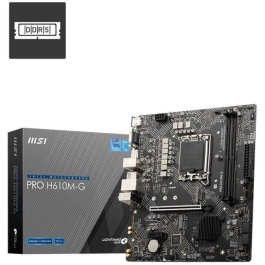 MSI Placa Base PRO H610M-G 911-7D46-075 Intel H610 DDR5 Micro ATX Precio: 83.49999944. SKU: B1AL4HRHB4