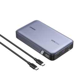 Ugreen 25188 Batería Externa 20000 mAh 100W PD3.0 QC3.0 3 Puertos USB-C/A Carga Rápida Universal Gris Precio: 66.50000038. SKU: B17M7PVSM3